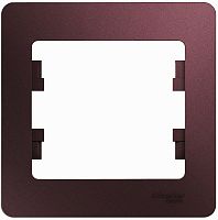 Рамка горизонтальная Systeme Electric Glossa 1-м. баклажан картинка